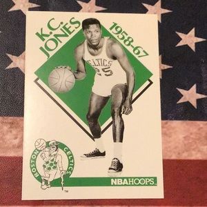K.C. Jones basketball card, 1958-67 Boston Celtics, vintage, 1990, NBA hoops